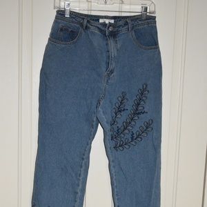 High Waisted Patterend Jeans